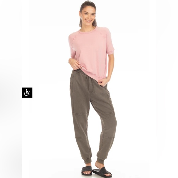 NWT Hello Nite Los Angeles Hudson Seamed Zip Pant- Small - Picture 1 of 5